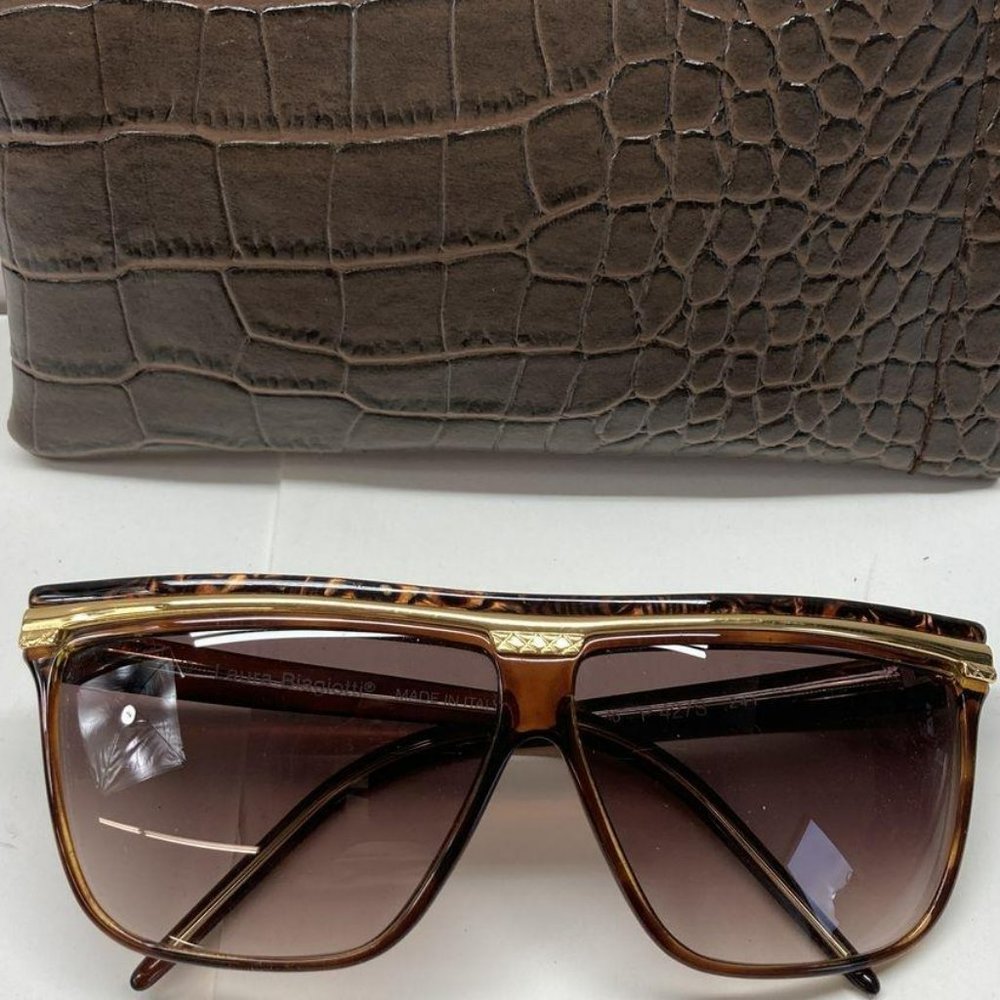 Vintage Laura Biagiotti Oversized Tortoises Sunglasses